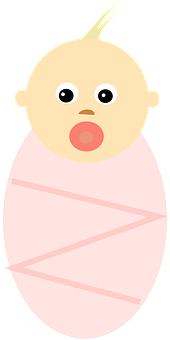 包裹嬰兒卡通 壁紙