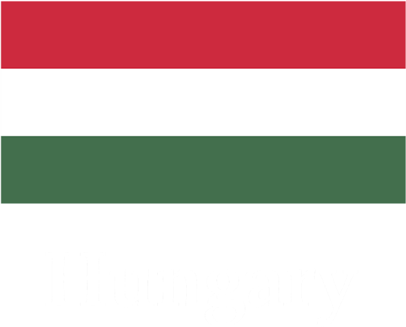 Hungary 桌布 壁紙 — 匈牙利國旗，有紅、白、綠橫條，黑色背景上有白色文字「匈牙利」。