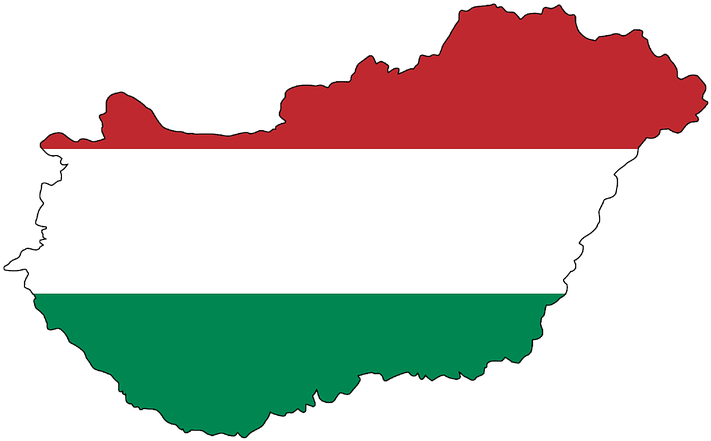 Hungary 桌布 壁紙 — 匈牙利國旗以紅、白、綠橫條填充其地理輪廓。