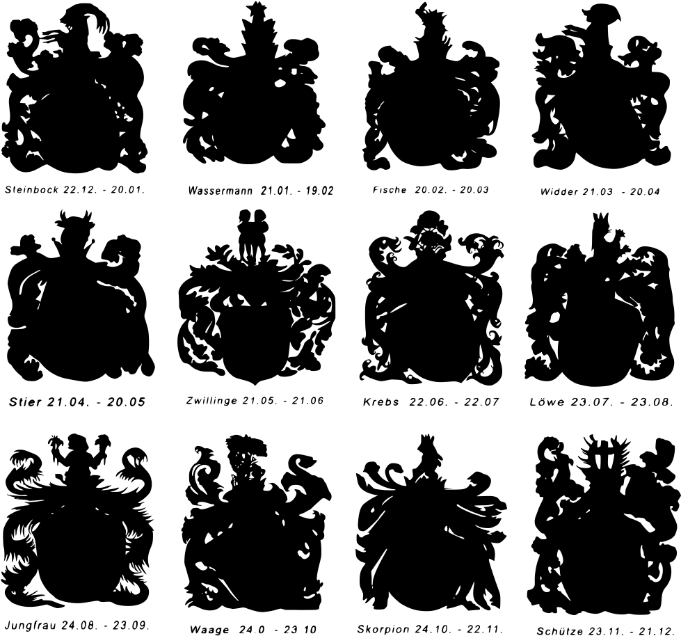 十二星座墨跡系列 壁紙