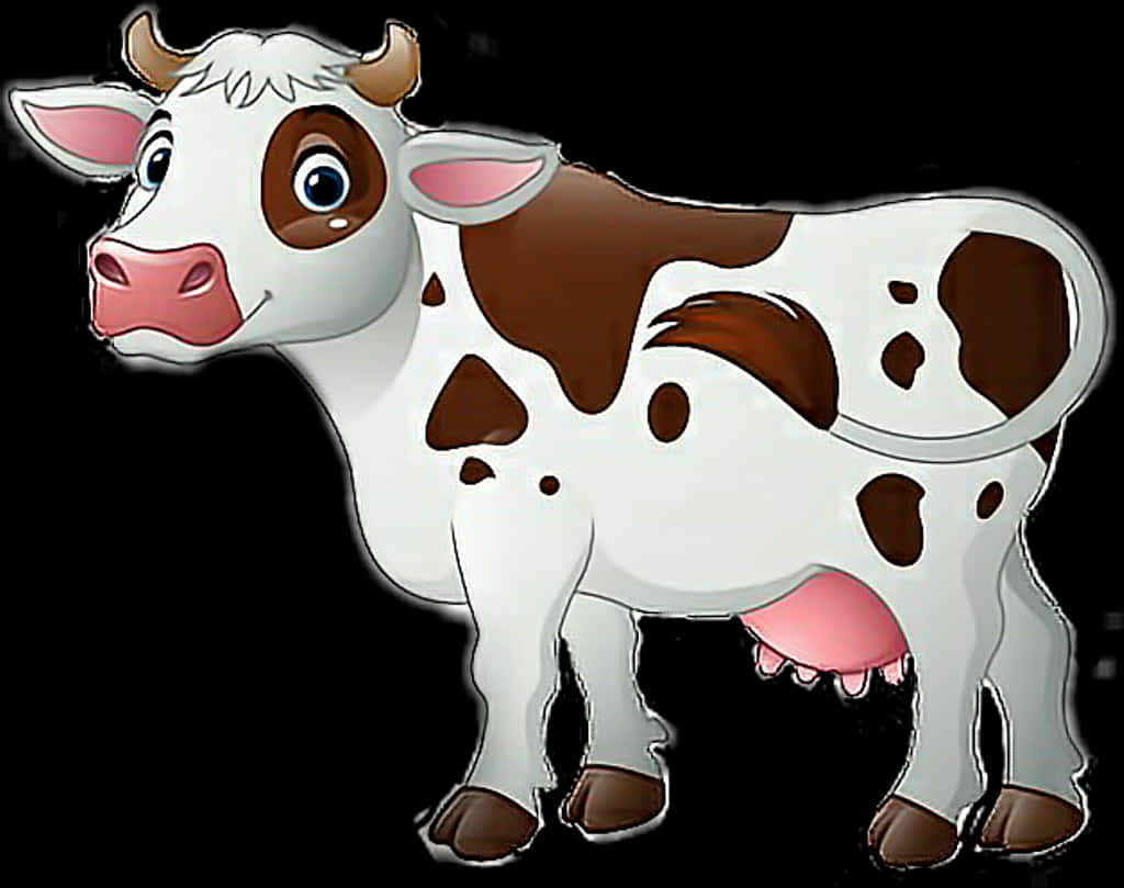 卡通乳牛插畫 壁紙