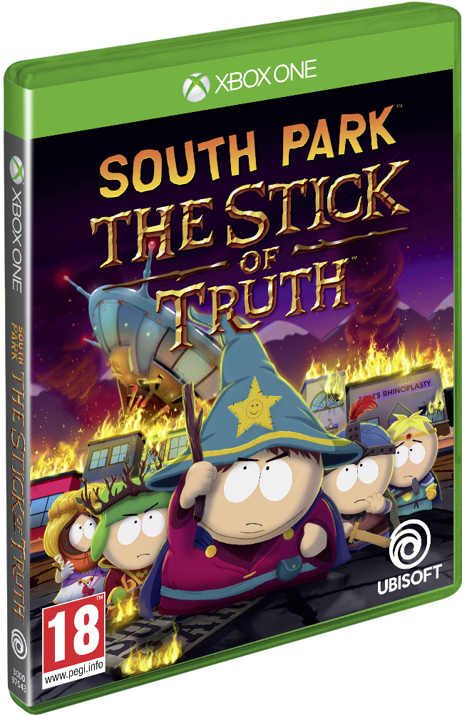 truth 桌布 壁紙 — 卡通角色戴著巫師帽站在燃燒的小鎮前，天空中有飛船在火海中。