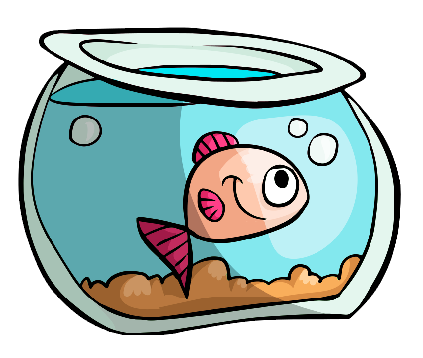 卡通釣魚碗 壁紙