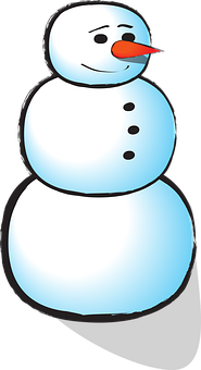 卡通雪人插畫 壁紙