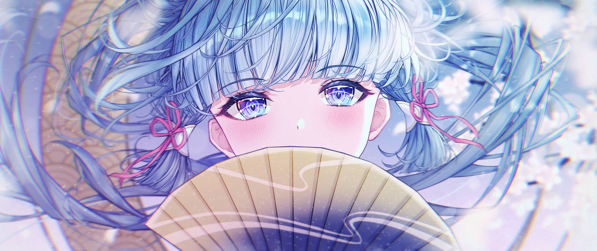 原神角色神里綾華的唯美風景照 — 原神 壁紙