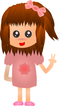可愛動漫女孩卡通 壁紙