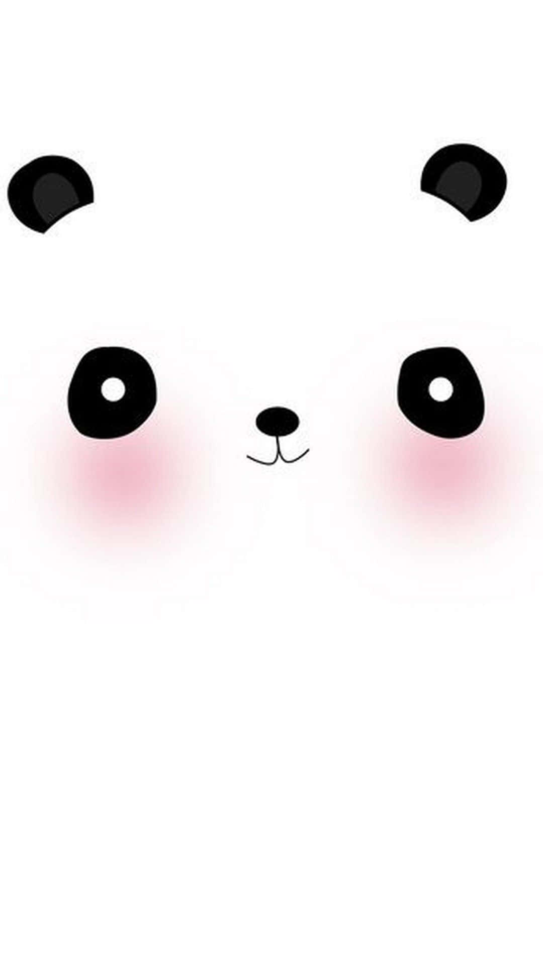 可愛熊貓沐浴陽光下享用竹子 壁紙