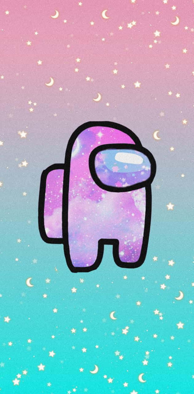 可愛的小貓頭鷹在星空下翱翔 壁紙