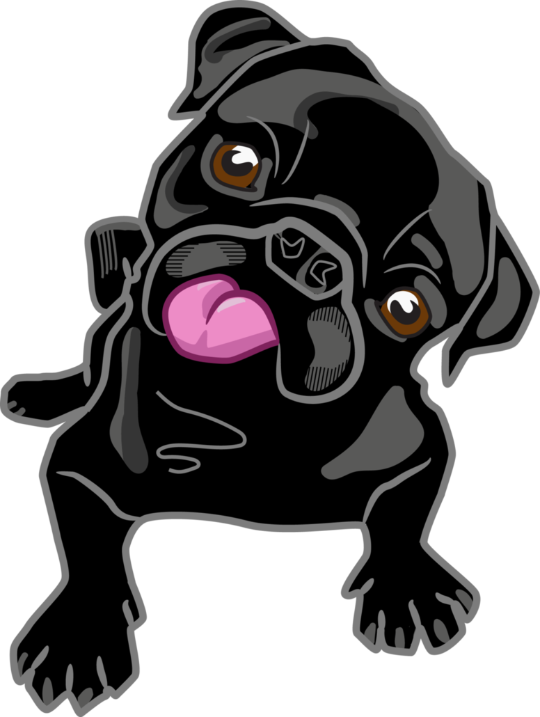 可愛鬥牛犬卡通 壁紙