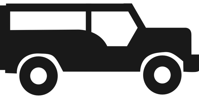 吉普車剪影圖案 壁紙