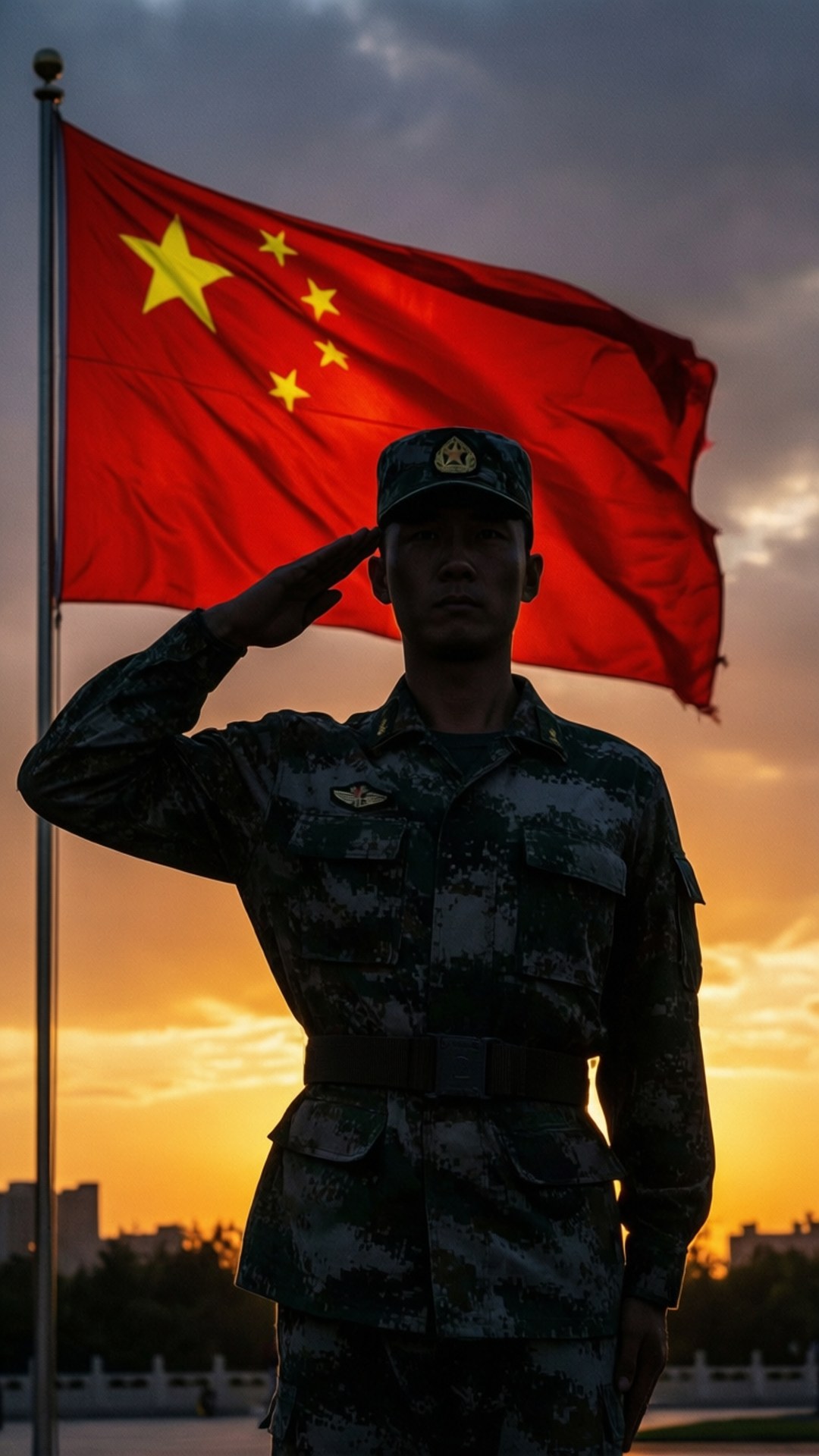 向國旗致敬 壁紙