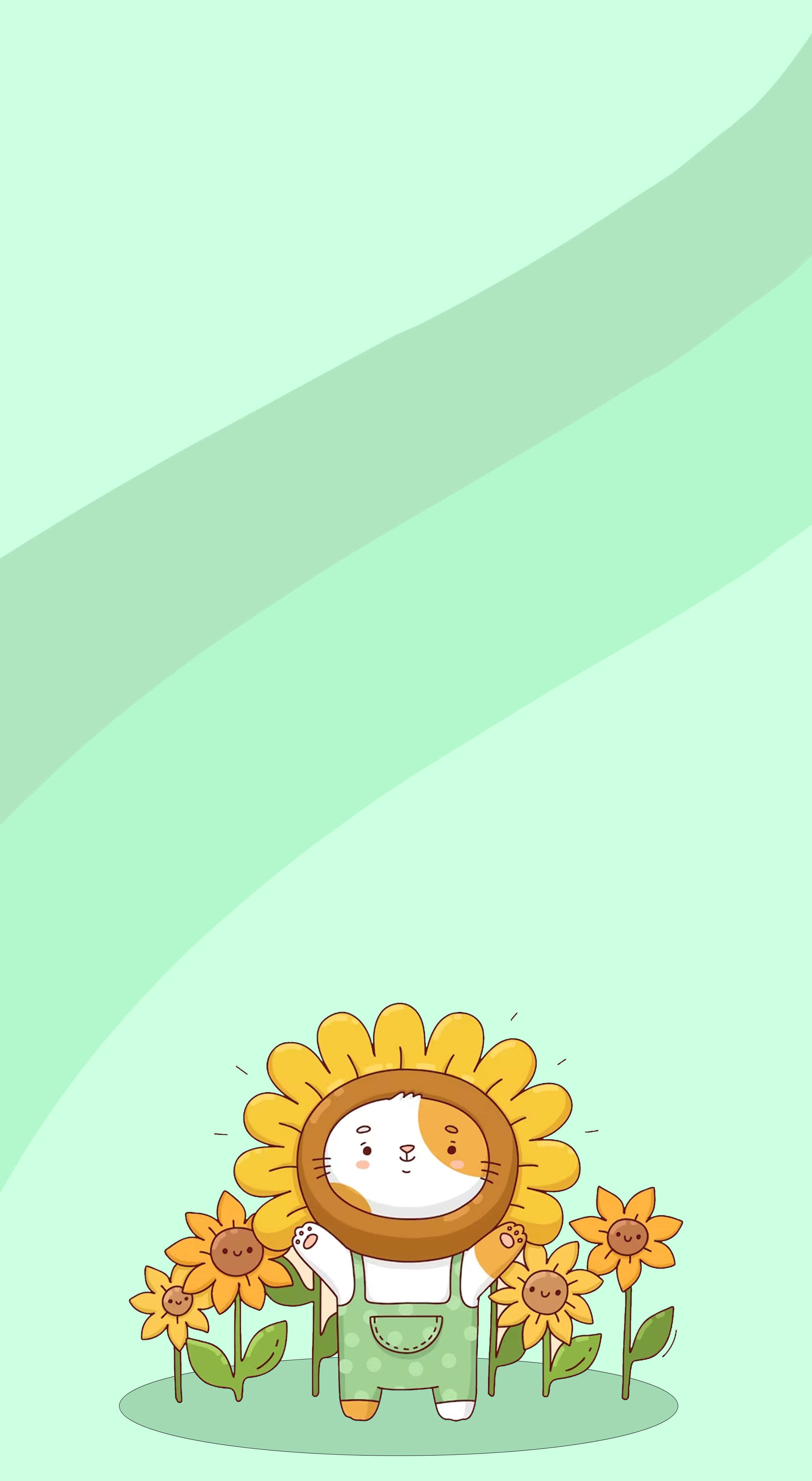 向日葵 2106 x 3840 背景 壁紙