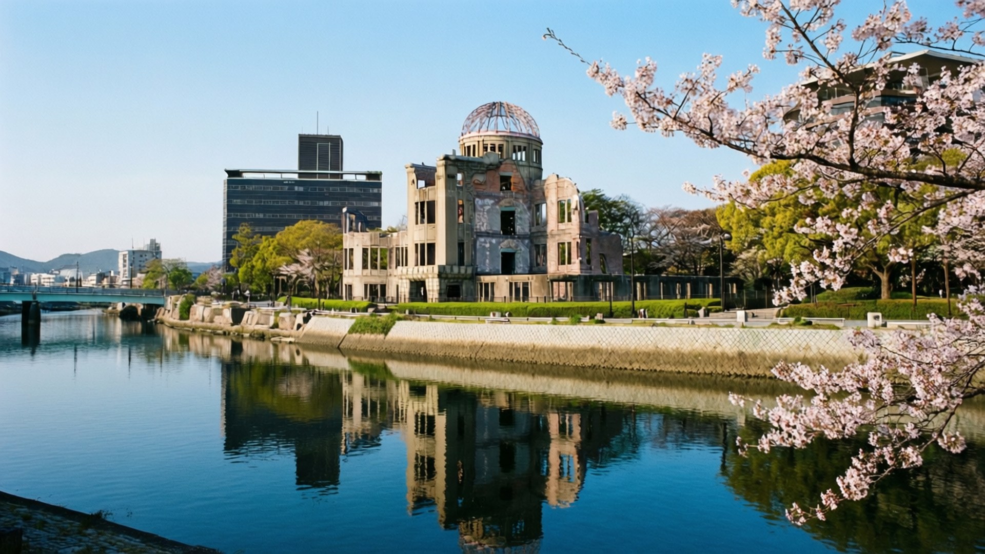 和平圓頂倒影 壁紙