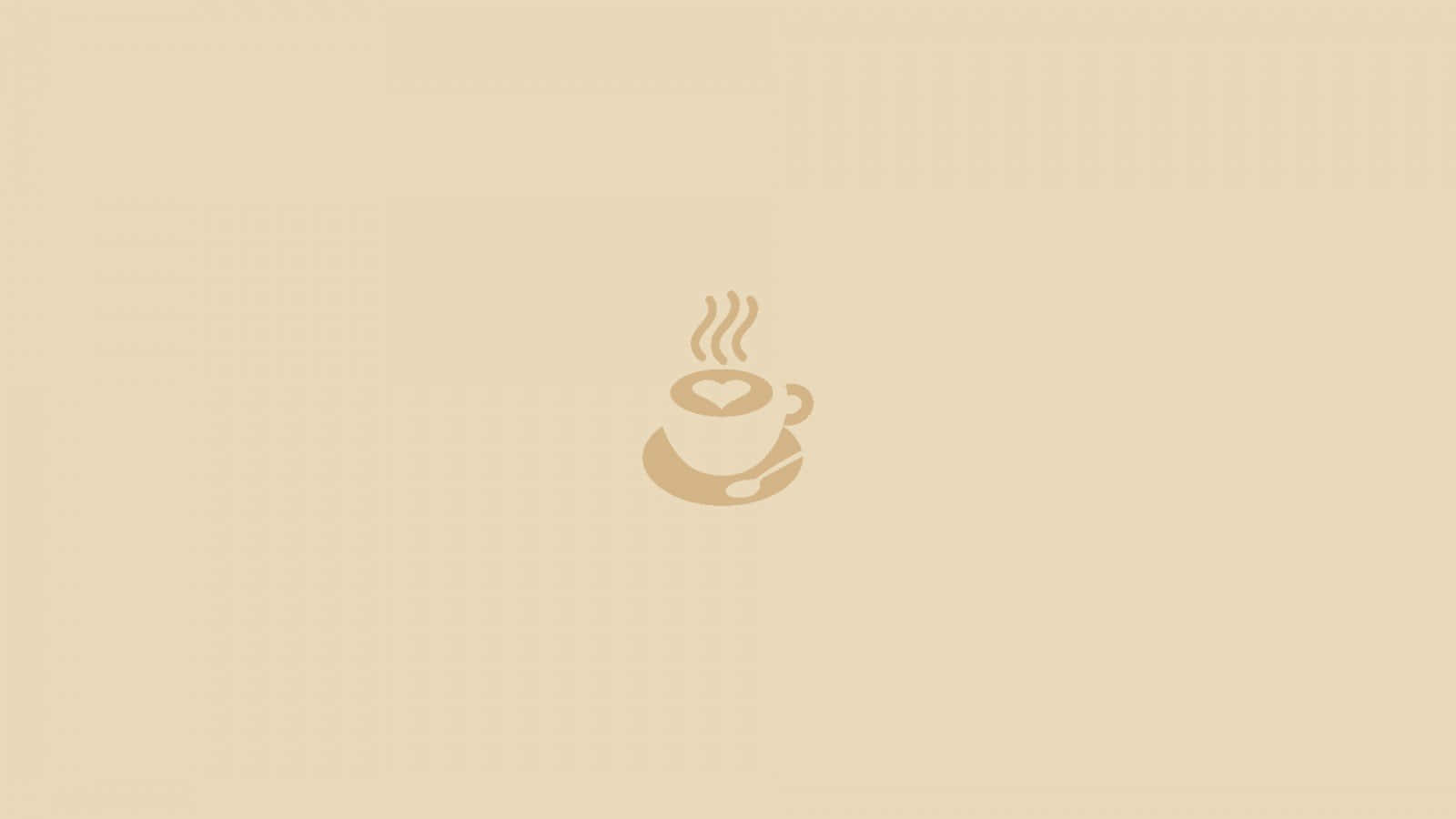 咖啡標誌設計 - 一個咖啡杯與另一個咖啡杯 壁紙