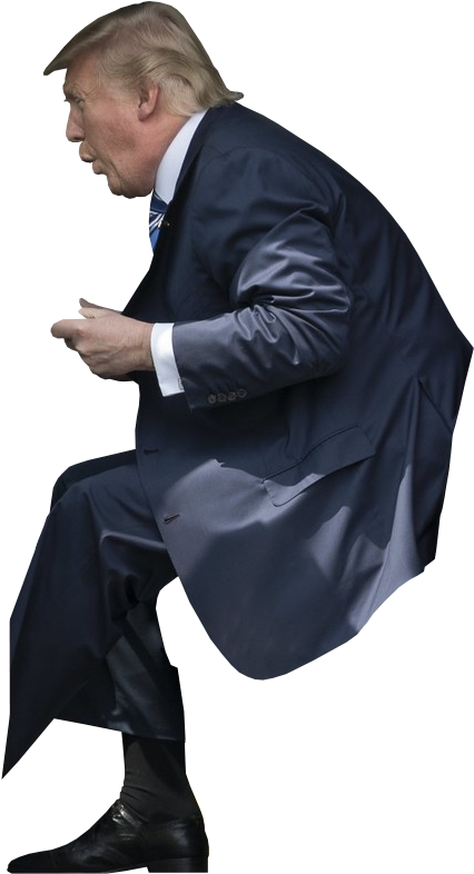 唐納·川普蹲姿 壁紙