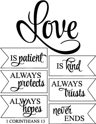 啟發性愛情特質圖形 壁紙