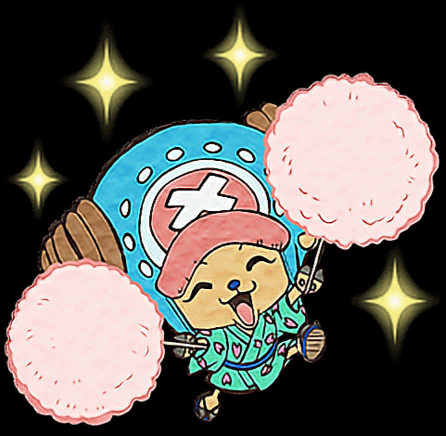 喬巴與棉花糖《海賊王》 壁紙