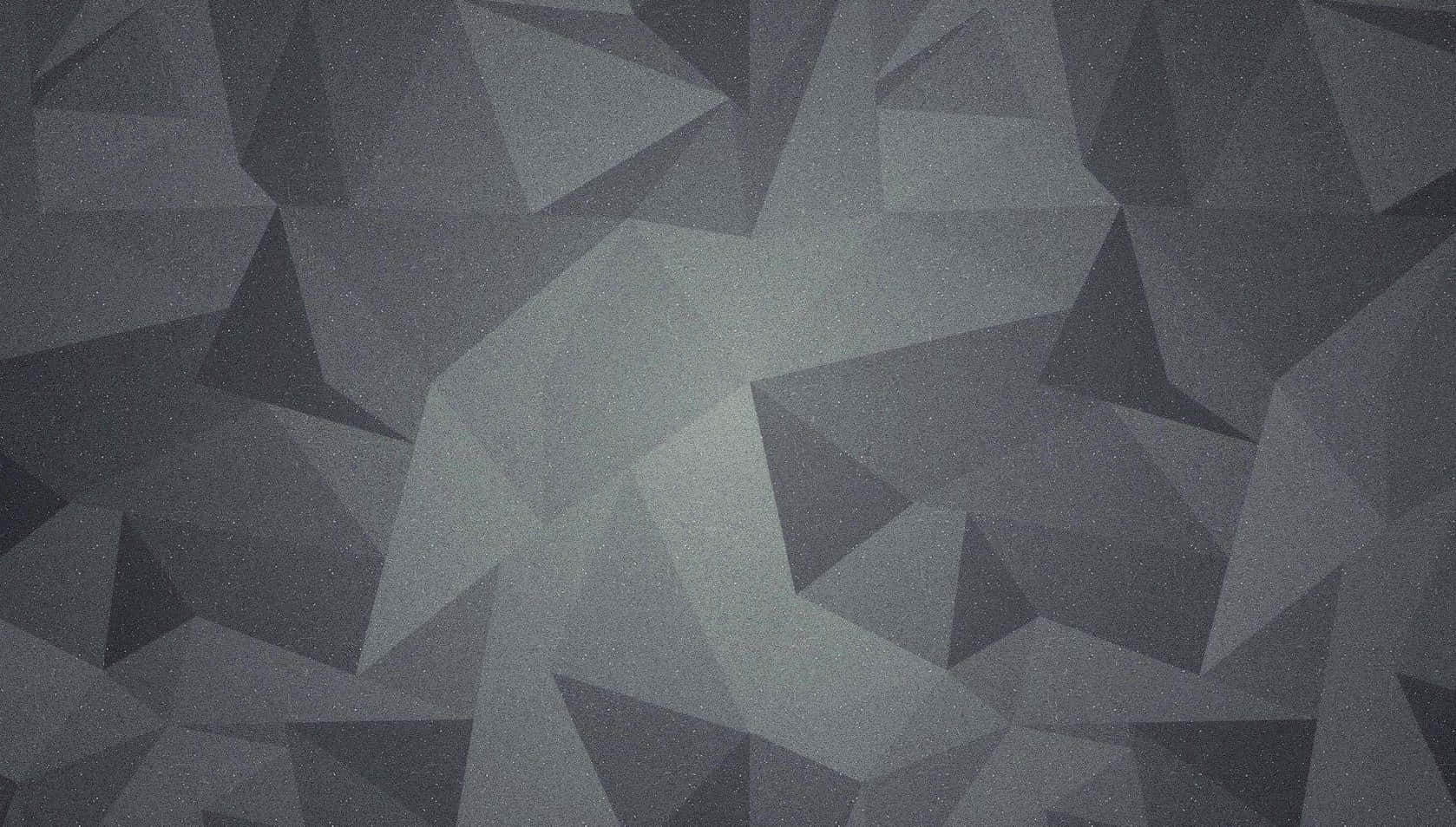 Polygon 桌布 壁紙 — 單色幾何壁紙，具有不同灰色色調的低多邊形三角形面。