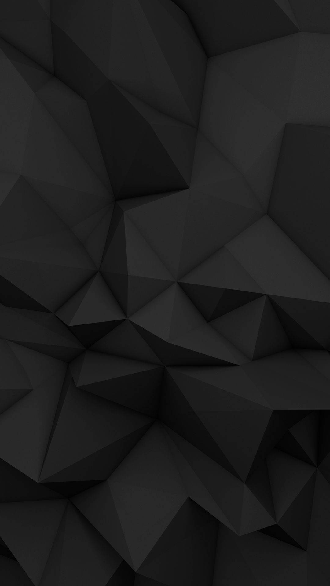 Geometric 桌布 壁紙 — 單色抽象桌布，採用低多邊形幾何圖案，呈現不同深淺的黑色和灰色。