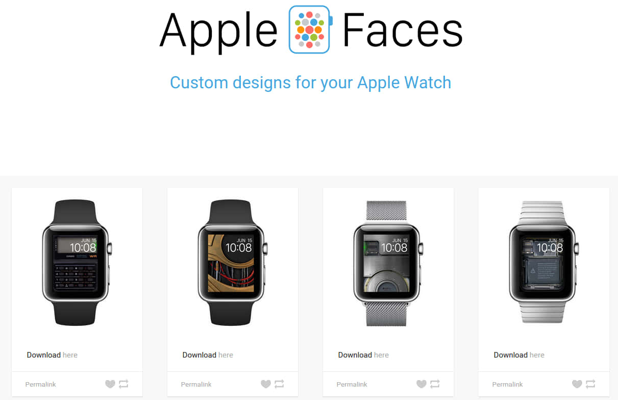 四個 Apple Watch 錶面，具有不同的數位手錶設計。 — Apple Watch 動態 壁紙