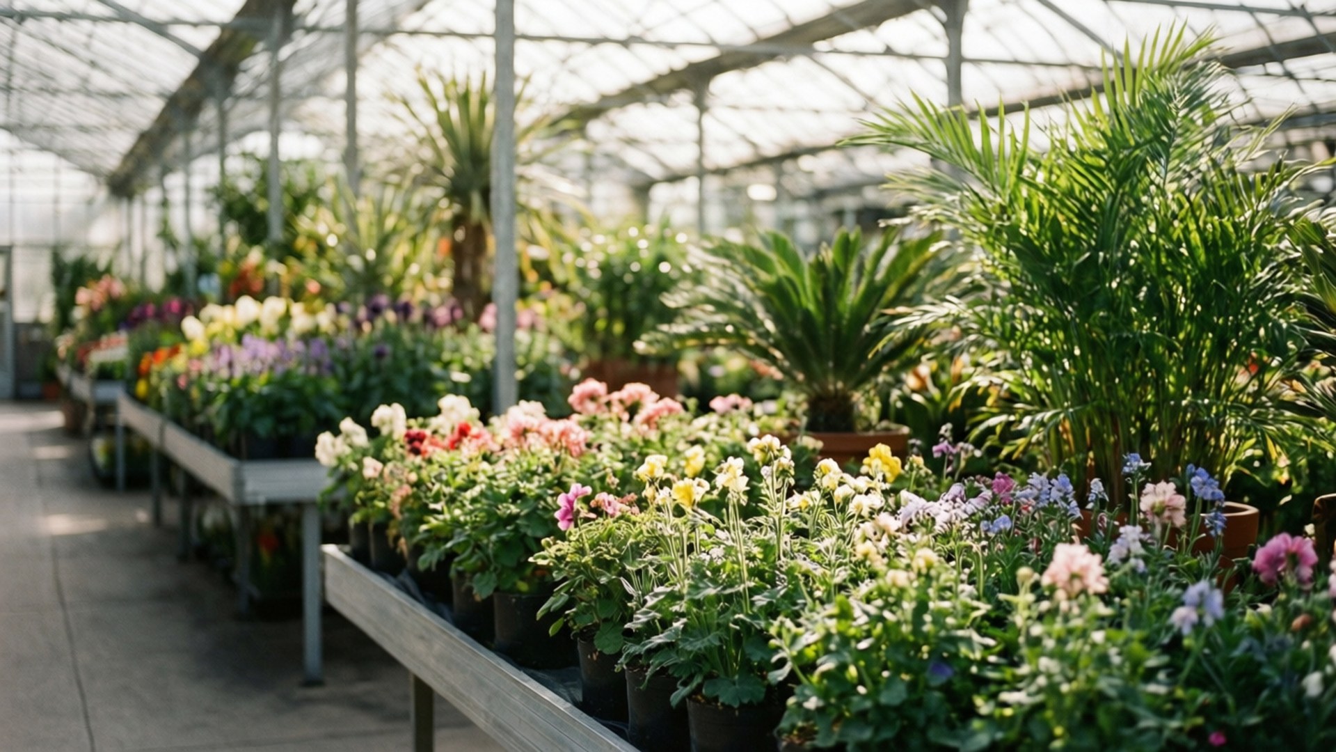 園藝中心花盛開 壁紙