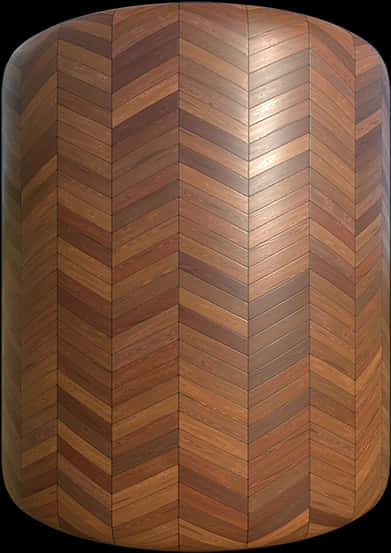 Floor Tiles 桌布 壁紙 — 圓柱形木質表面的特寫，帶有溫暖棕色調的豐富人字形圖案。