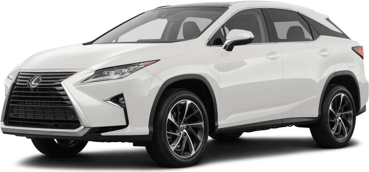 凌志 桌布 壁紙 — 在工作室中展示的純白色Lexus RX SUV，線條簡潔，配備時尚合金輪圈。