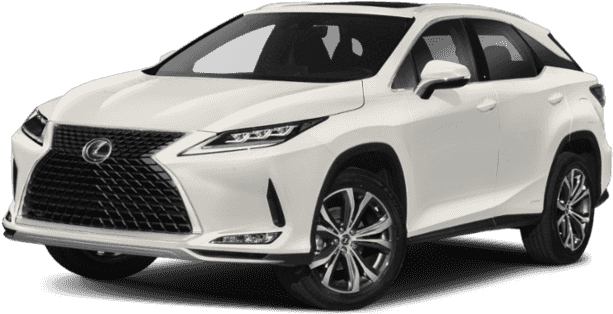 凌志 桌布 壁紙 — 在工作室環境中展示的純白色Lexus RX SUV，線條簡潔，配備纖細的合金輪圈。