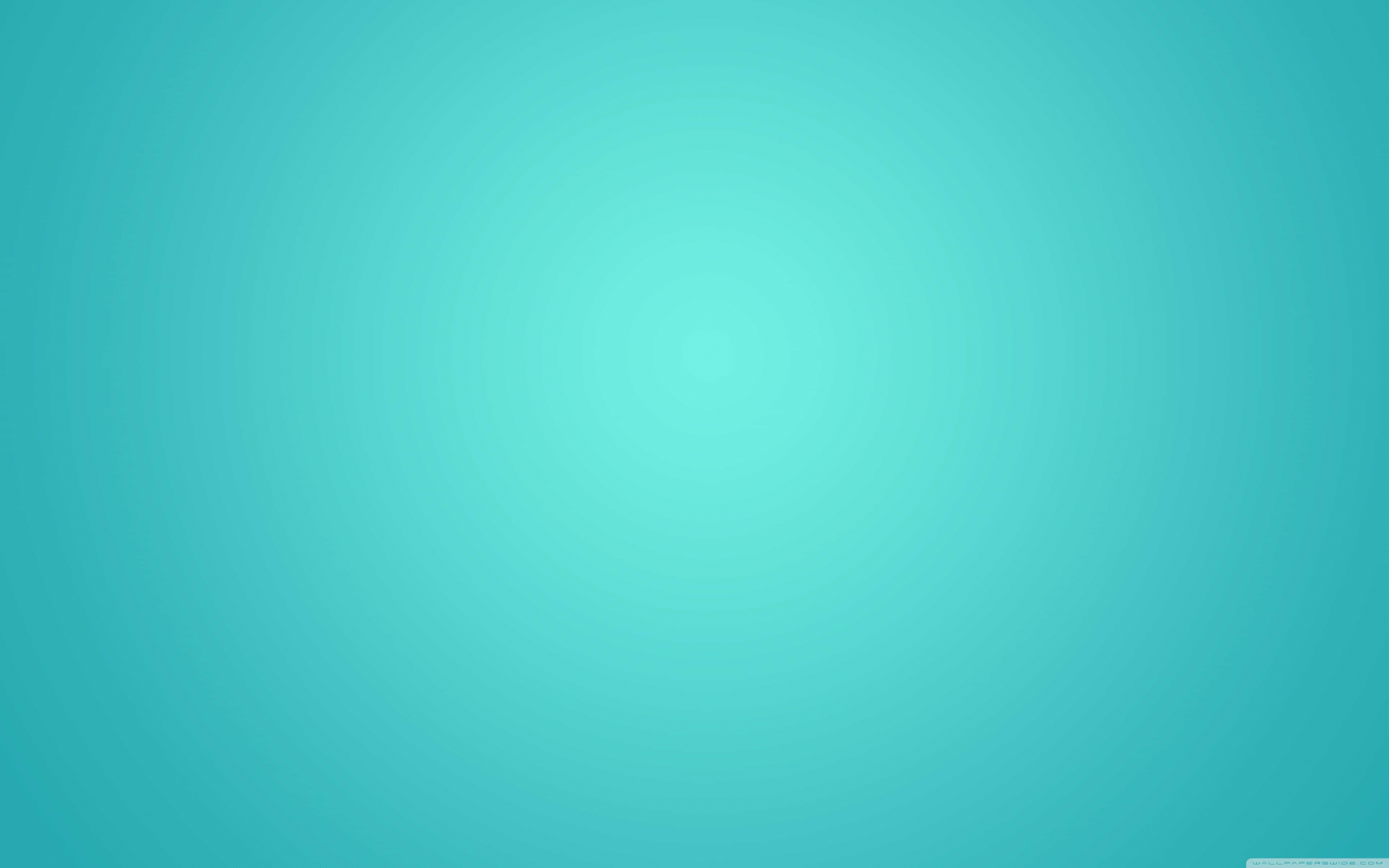 Aesthetic Green Minimal 桌布 壁紙 — 在平滑空白的畫布上，從深藍色漸變到淺藍色的寧靜青綠色漸變。