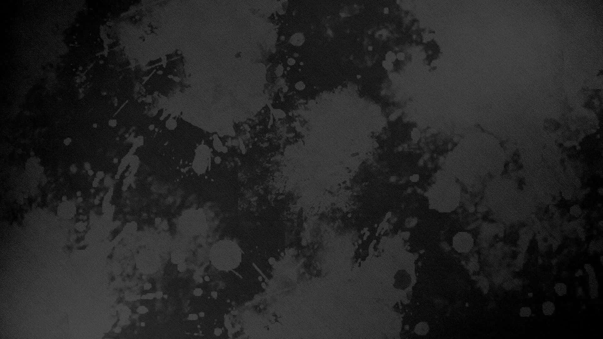 Aesthetic Grunge Laptop 桌布 壁紙 — 在柔和背景上帶有白色斑點和污跡的抽象深灰色潑濺紋理。