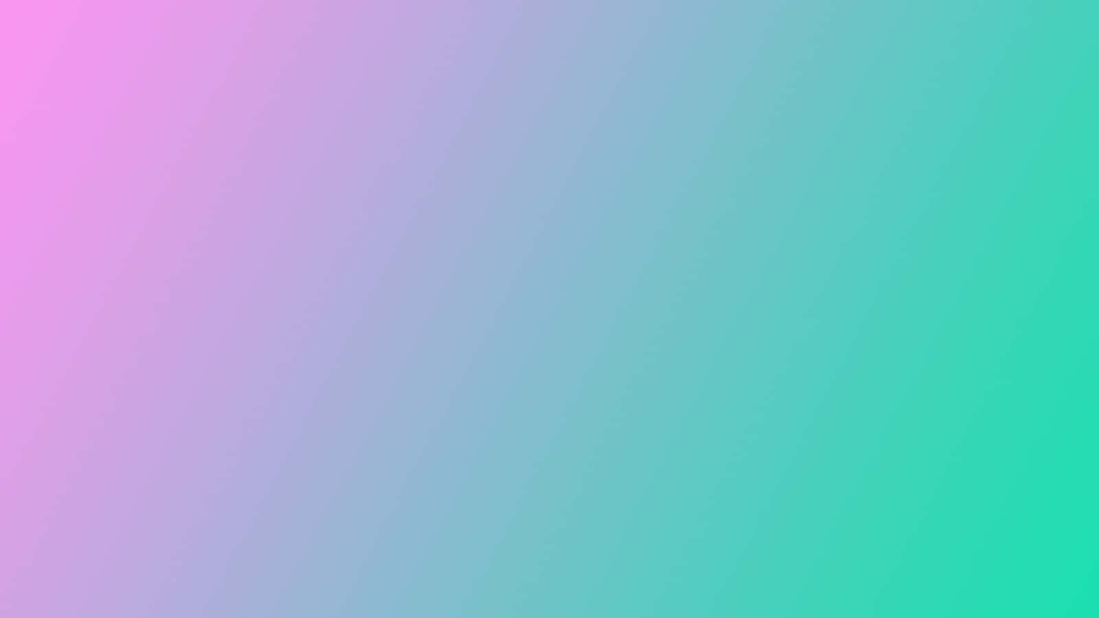Pastel Gradient 桌布 壁紙 — 在極簡抽象背景上，柔和對角漸變從粉紅色過渡到藍綠色。