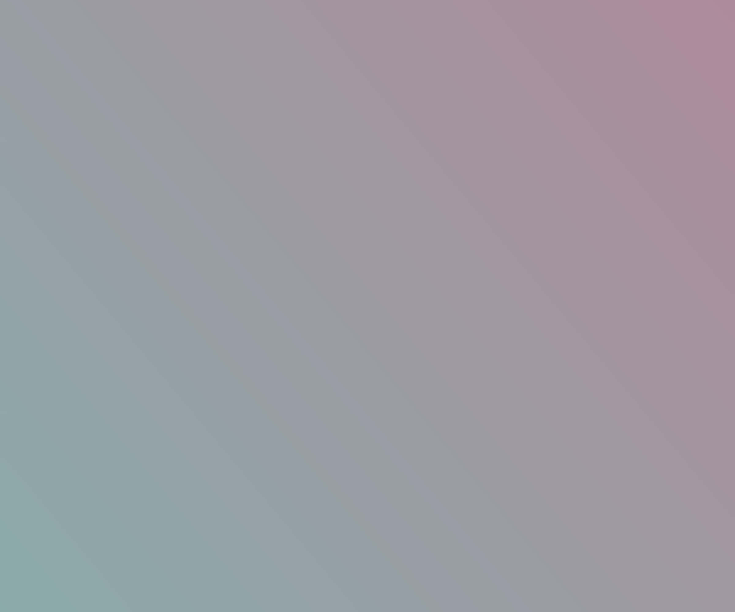 Grey Gradient 桌布 壁紙 — 在極簡抽象背景上，柔和的對角漸變從柔和青綠色過渡到塵土玫瑰色。