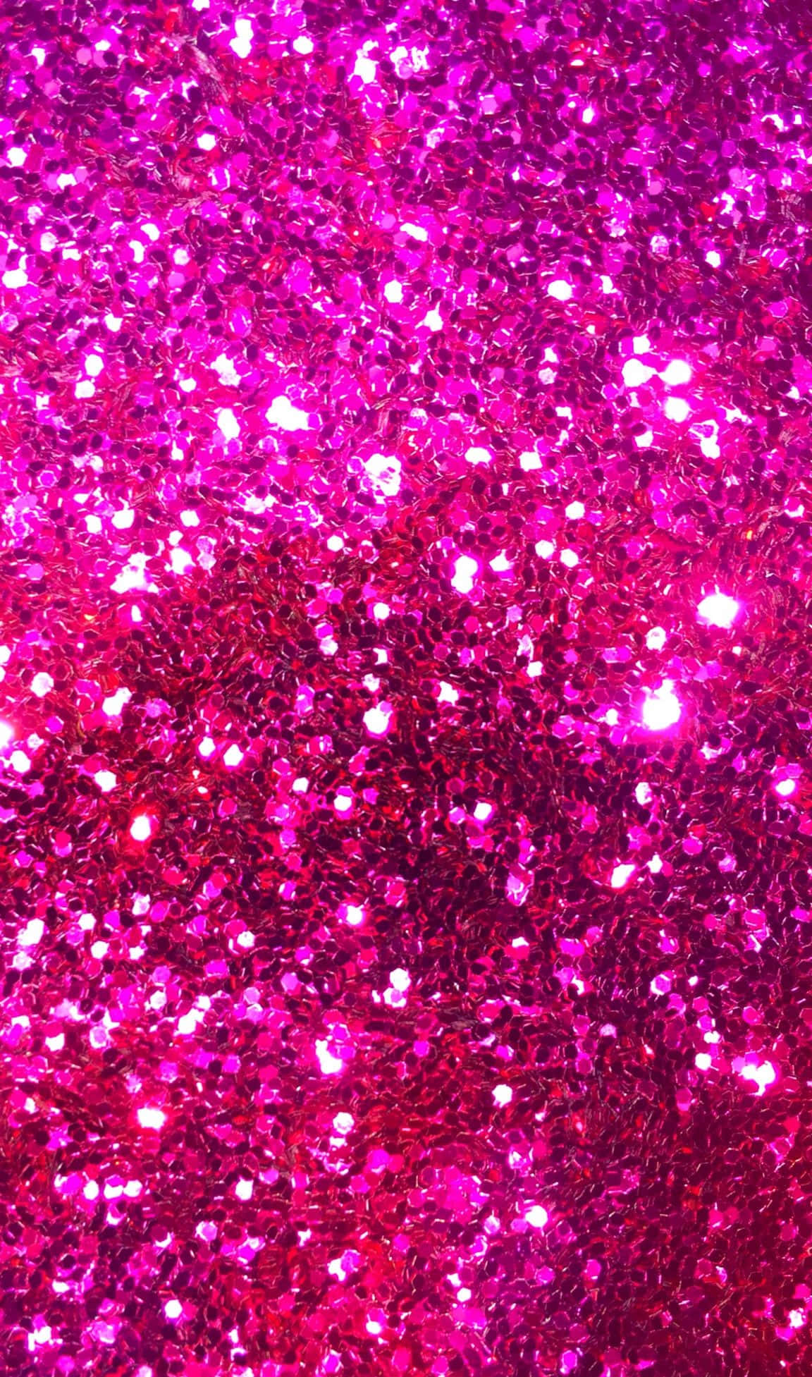 Black And Pink 桌布 壁紙 — 在深紫紅色背景上，一片耀眼的亮粉紅色閃粉，帶有明亮的白色高光。