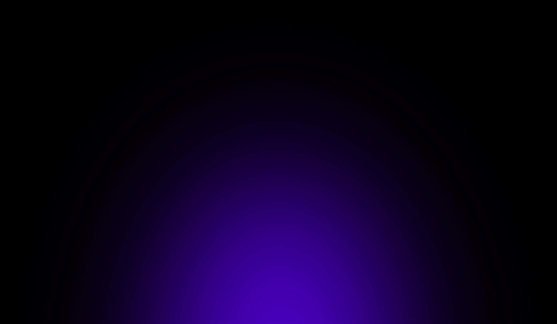 Light For Picsart 桌布 壁紙 — 在深黑色背景上，中心散發出耀眼的紫色光芒，營造出宇宙隧道效果。