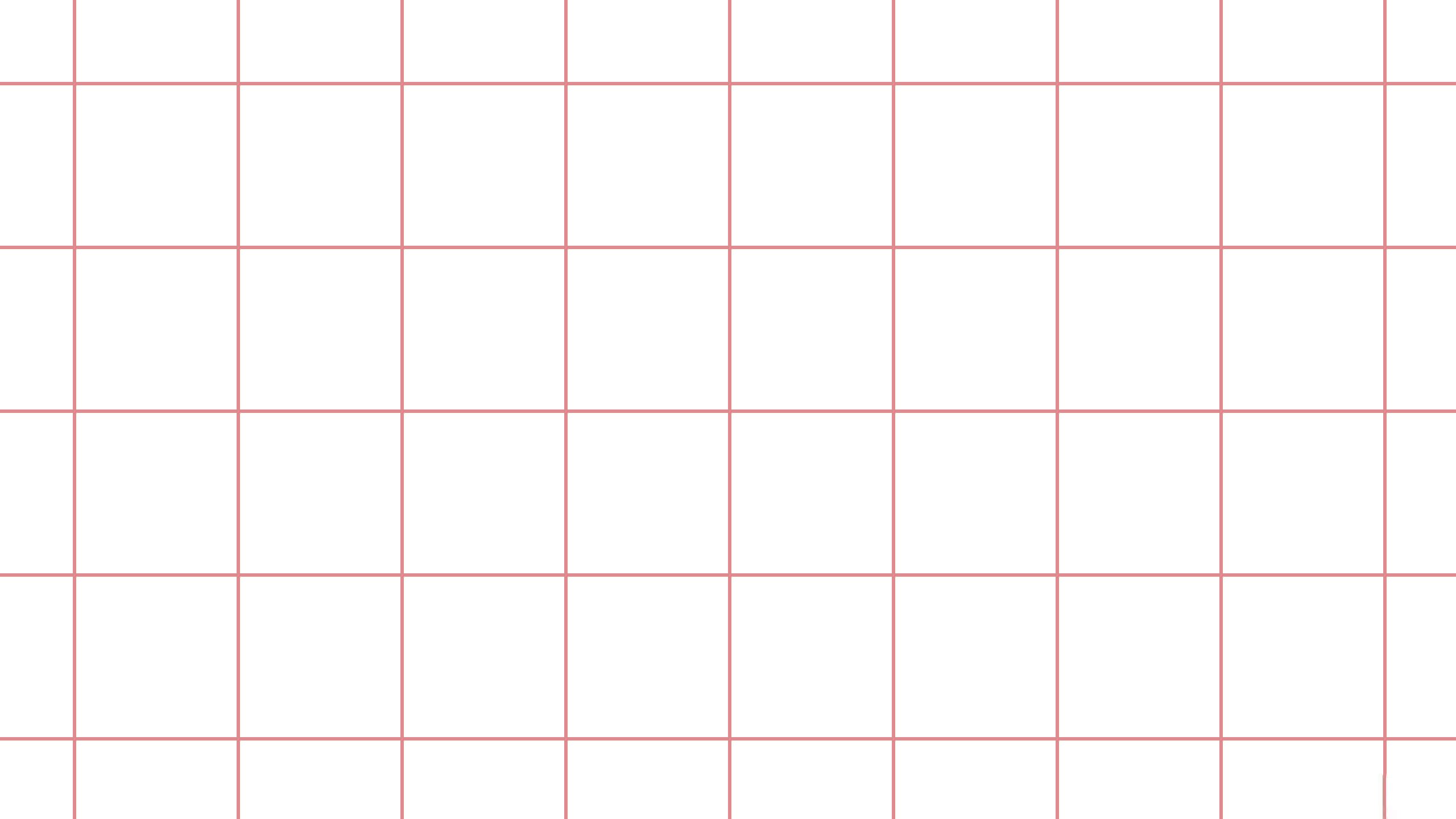 Pink Grid 桌布 壁紙 — 在潔淨的白色背景上，由細粉紅色線條組成的極簡網格，創造出結構化的幾何圖案。