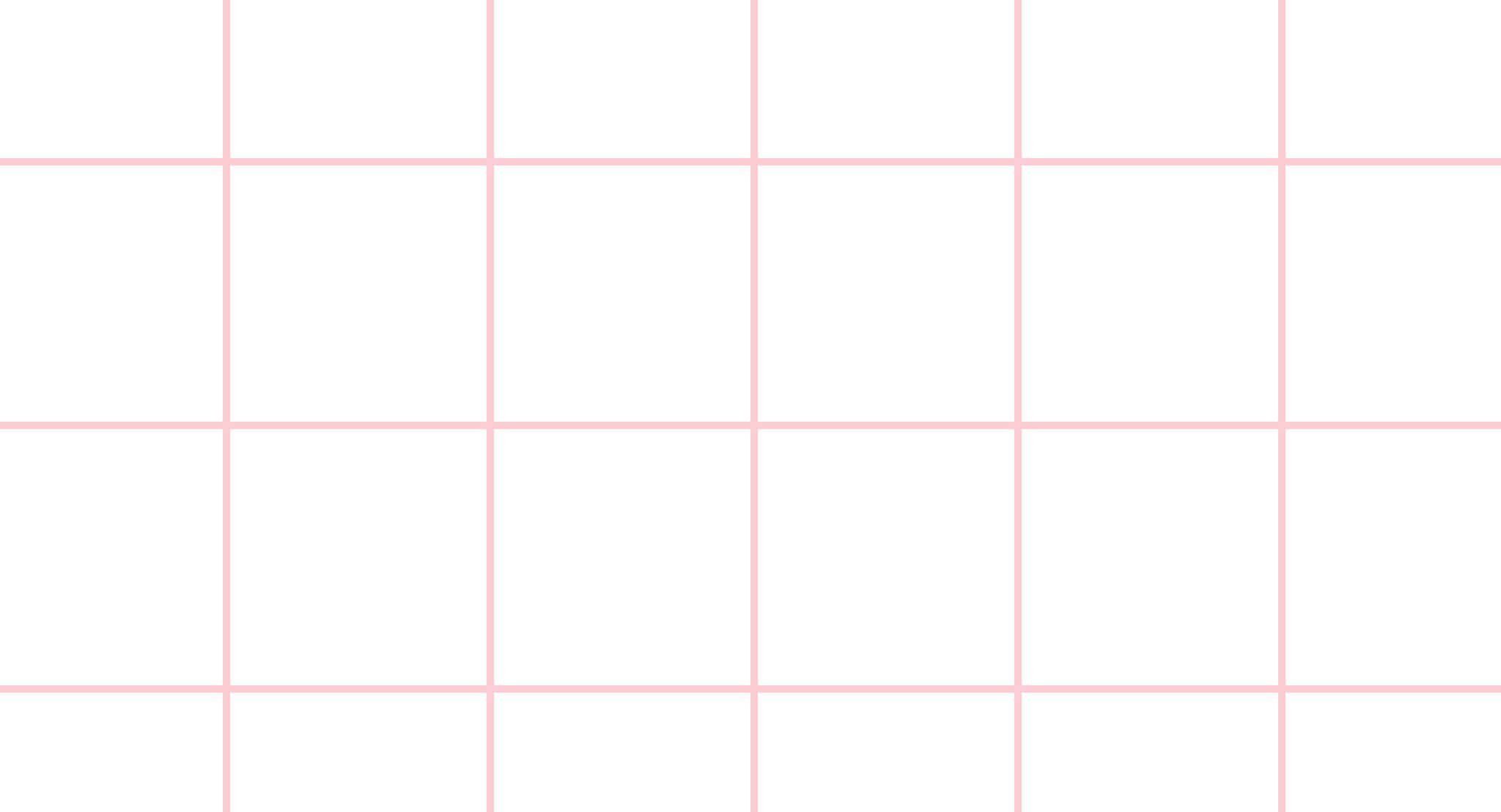 Pink Grid 桌布 壁紙 — 在潔白背景上，柔和粉紅色線條組成的極簡網格，營造出平靜的幾何圖案。