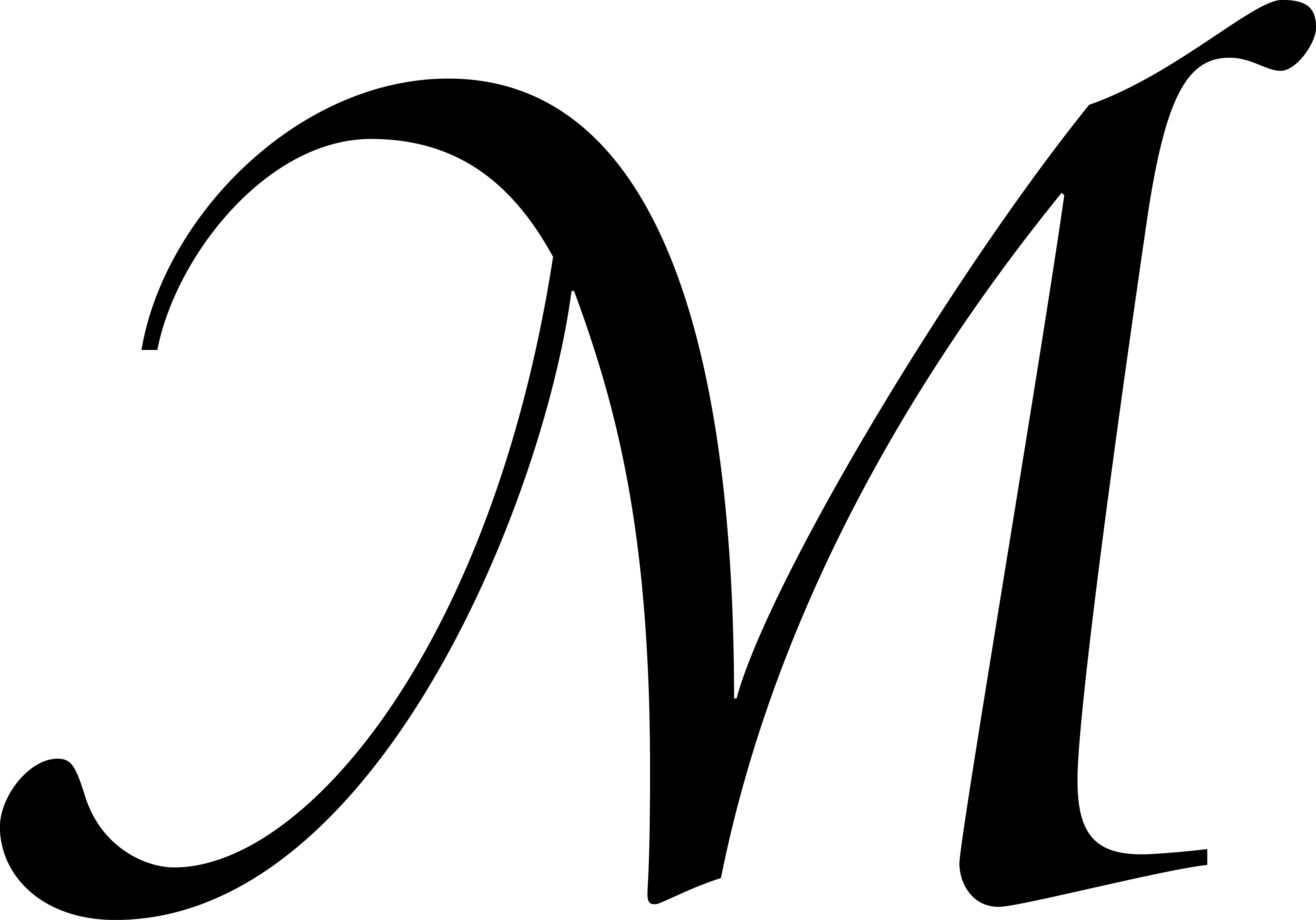 字母M 桌布 壁紙 — 在純白色背景上，一個大膽的黑色草寫字母M，帶有流暢的曲線。