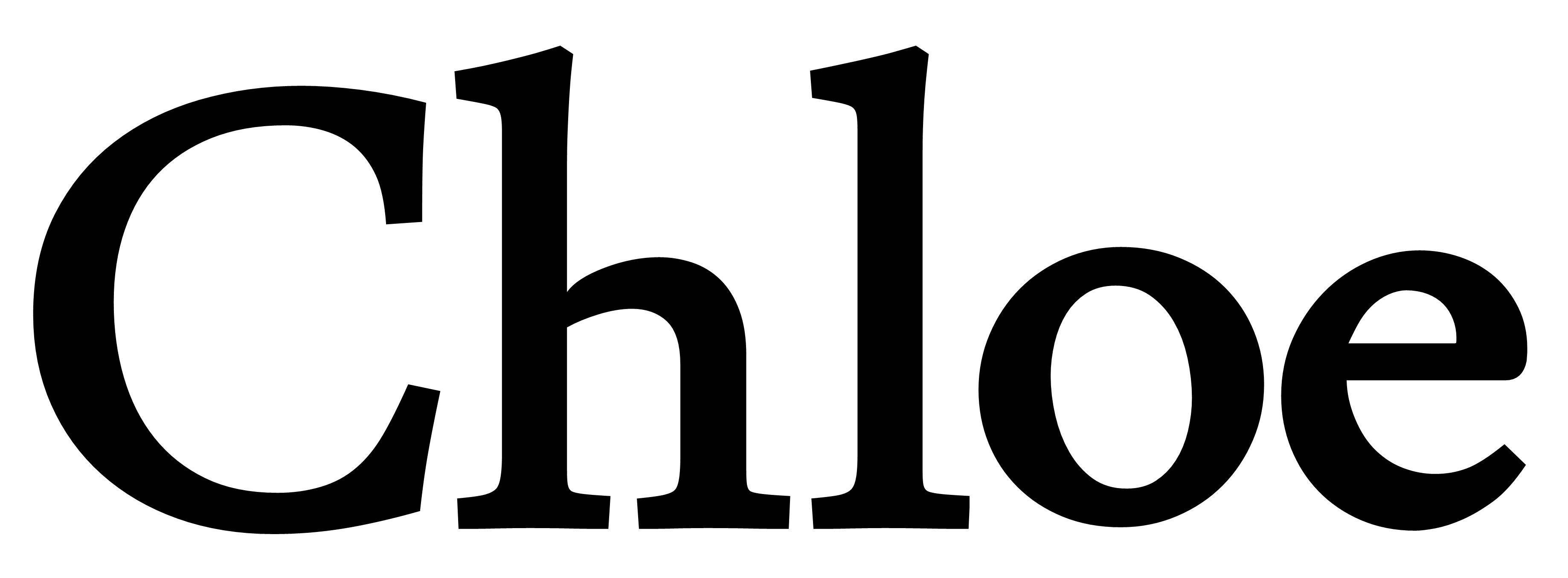 Name 桌布 壁紙 — 在純白色背景上以簡潔現代字體拼寫Chloe的粗體黑色文字。