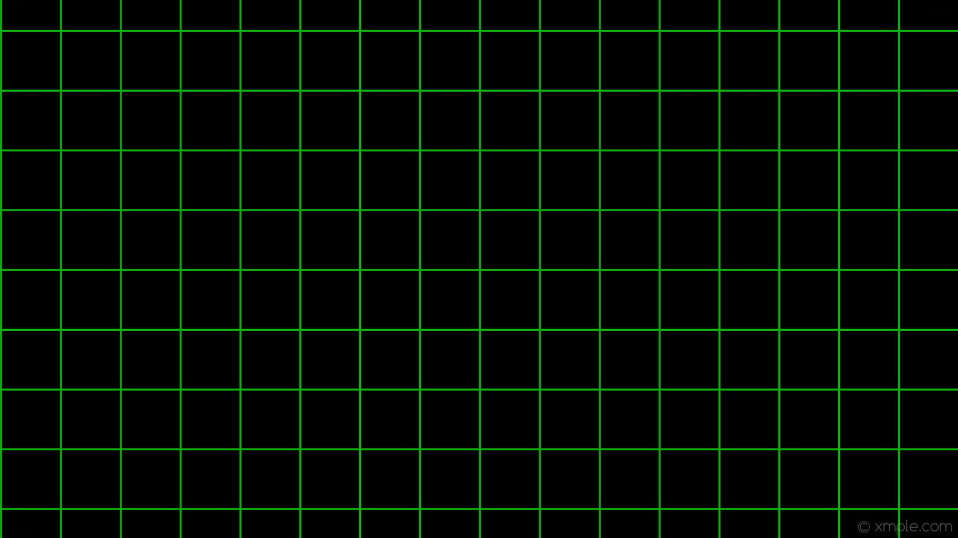 Lime Green Aesthetic 桌布 壁紙 — 在純黑色背景上，發光綠色線條的極簡網格營造出數位矩陣效果。