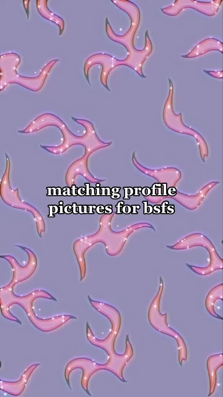 Pfp 桌布 壁紙 — 在薰衣草背景上帶有閃爍的粉紅色火焰形狀圖案。