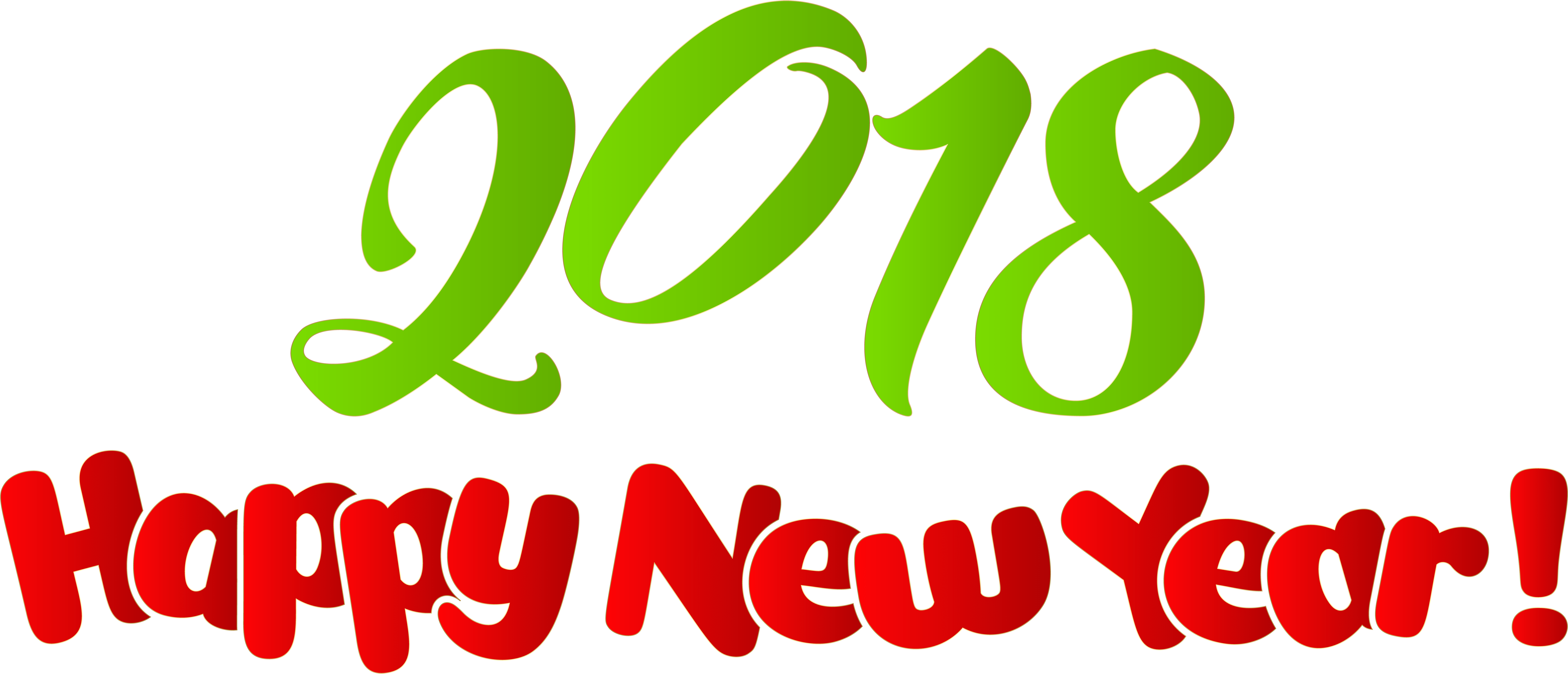 New 桌布 壁紙 — 在黑色背景上以粗體綠色2018和紅色新年快樂文字進行節日慶祝。