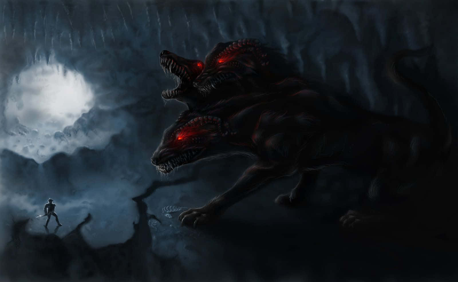 地獄三頭犬背景 壁紙