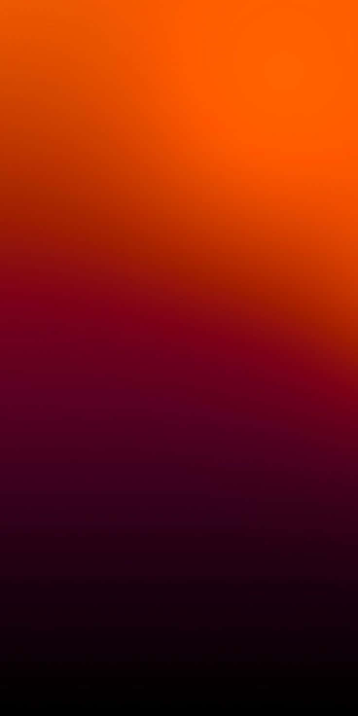 Red Ombre 桌布 壁紙 — 垂直漸變從頂部的亮橙色過渡到底部的深栗色和黑色。