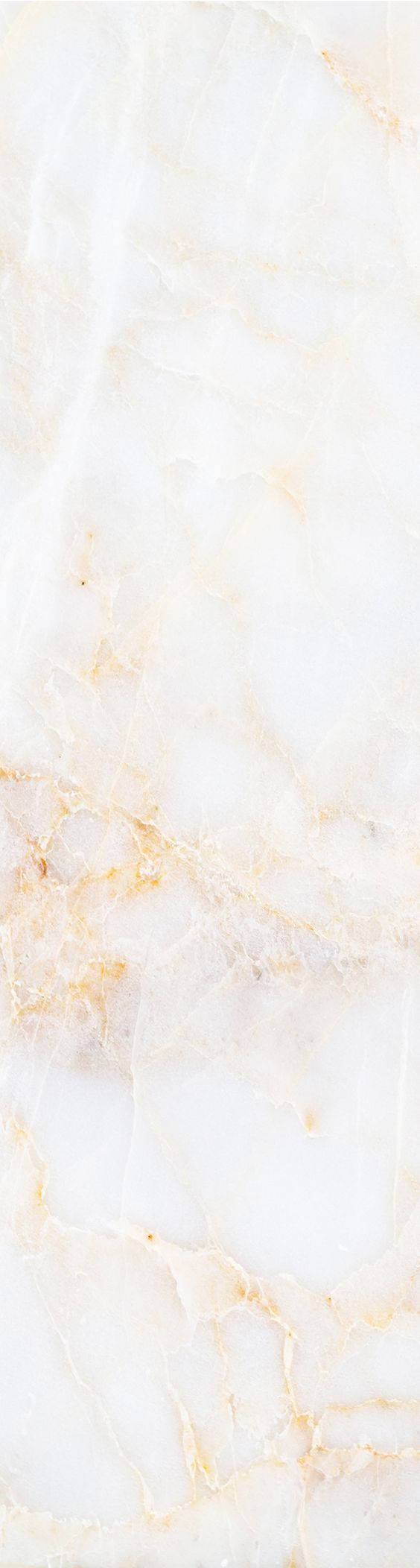 White Marble 桌布 壁紙 — 垂直特寫優雅白色大理石，柔軟金色紋理流經光滑表面。