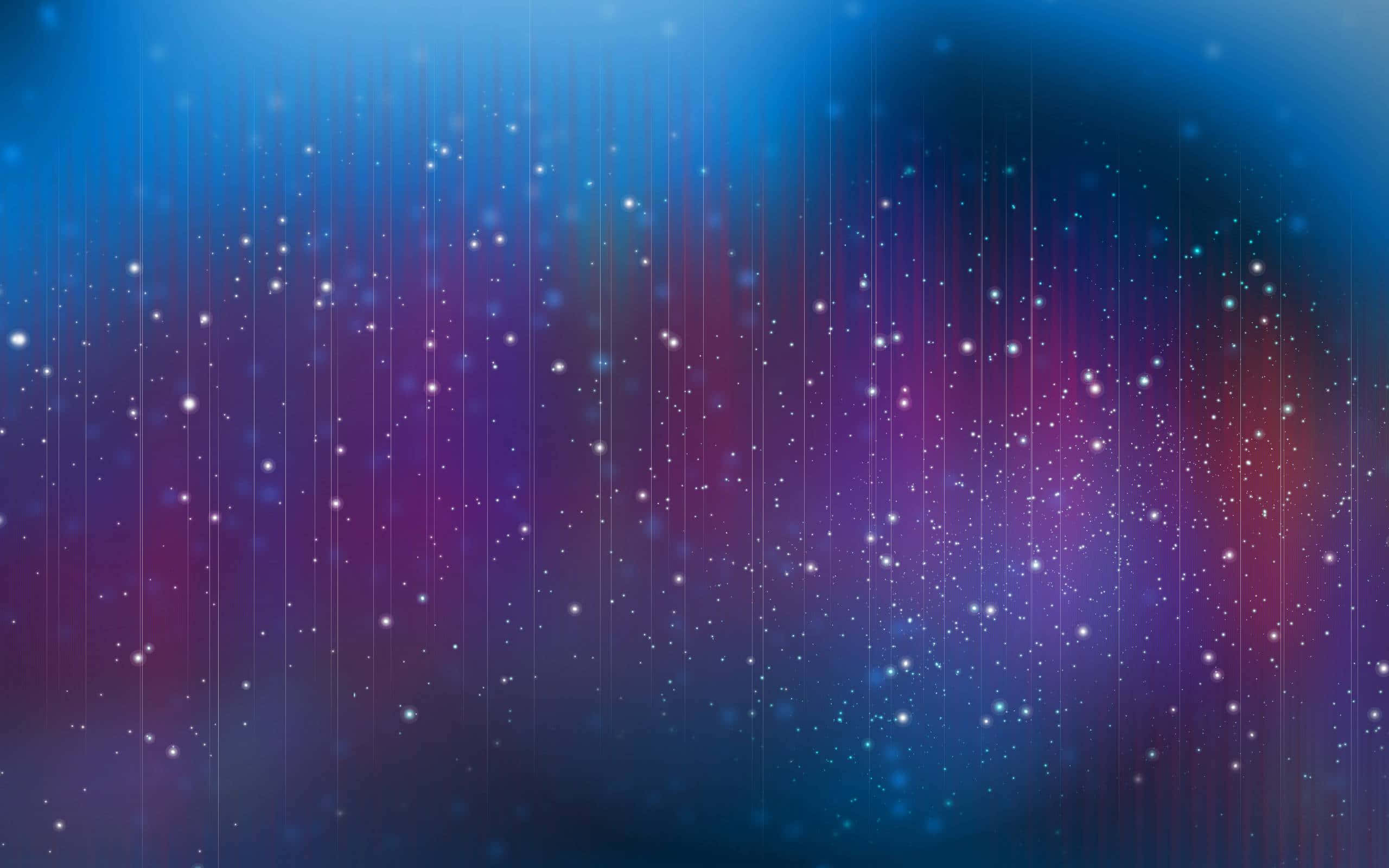 motion 桌布 壁紙 — 垂直的發光粒子條紋穿過深藍色和紫色宇宙空間的漸變層層落下。