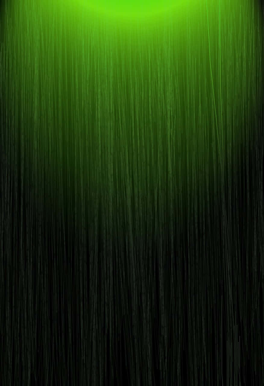 Green And Black 桌布 壁紙 — 垂直的綠色光線從明亮光源降落到深邃陰影中，形成發光的隧道效果。