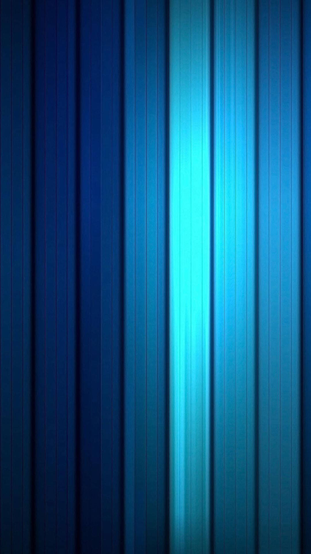Blue iPhone 桌布 壁紙 — 垂直藍色光條從暗到亮中心以漸變強度發光。