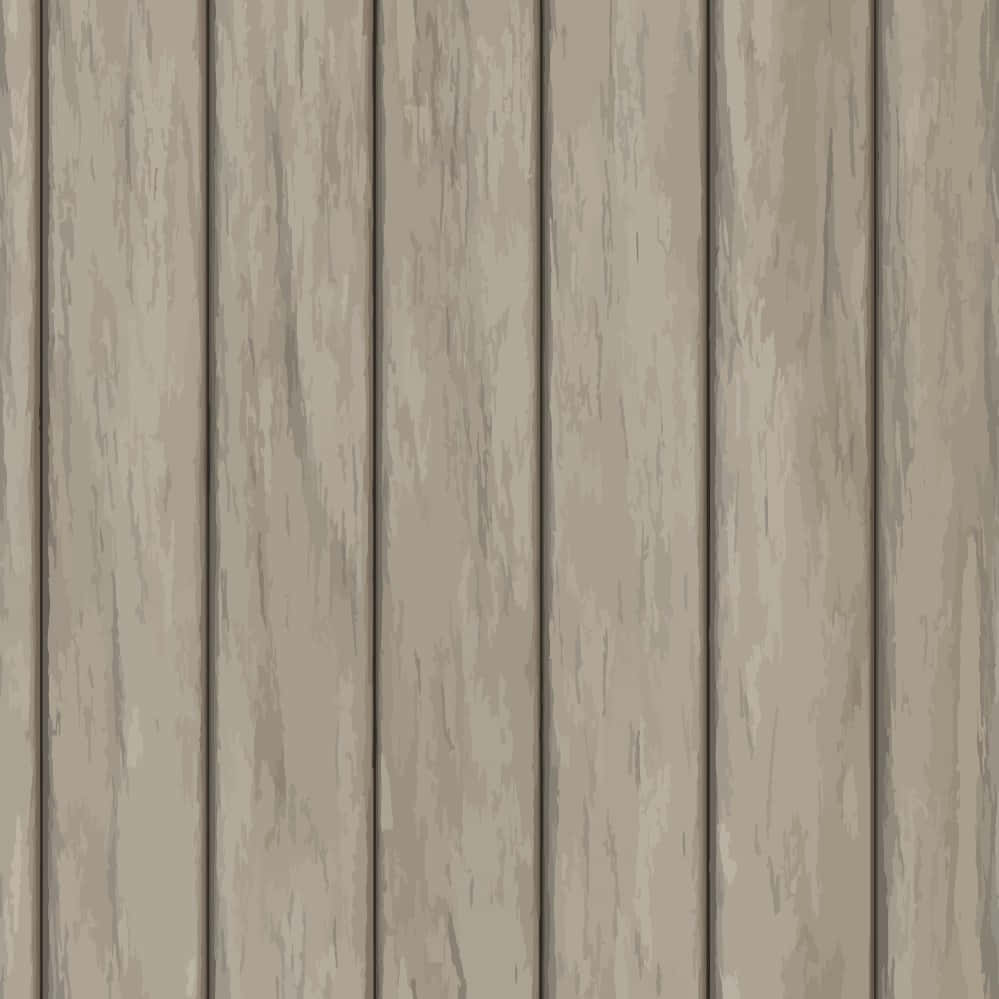 Wood Panel 桌布 壁紙 — 垂直風化木板，色調柔和米色和灰色，展現天然木紋和細微磨損。