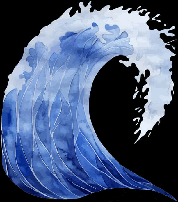 壯闊藍色海浪 壁紙
