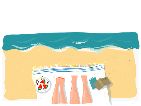 夏日海灘必備單品 壁紙